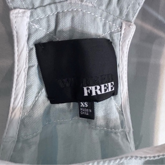 WILFRED FREE Sz XS Valletta Light Greenish Overalls Drawstring Zipper Pockets - Picture 4 of 10